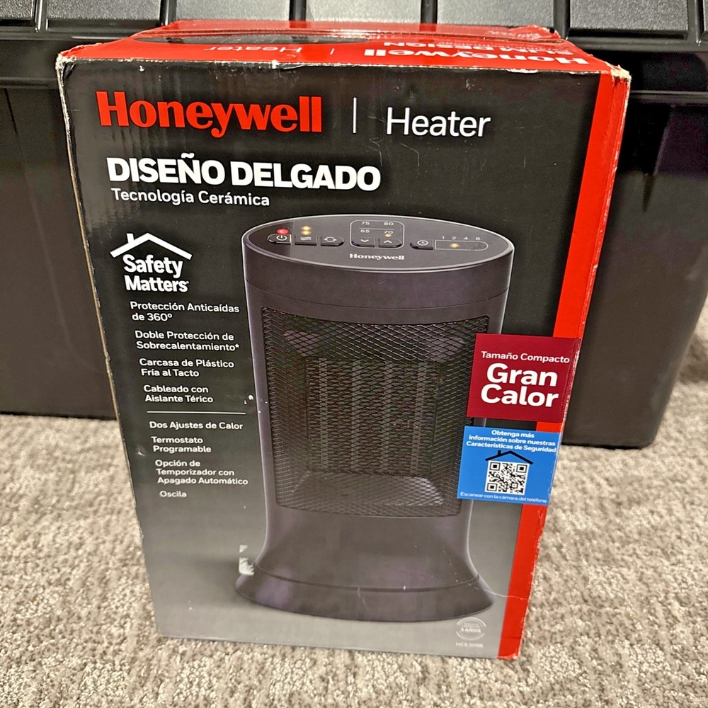 Honeywell‎ Digital Ceramic Compact Slim Design Ceramic Design Tower Heater Black